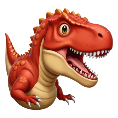 red t-rex sticker