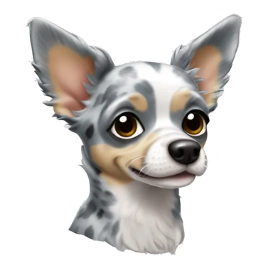 Blue merle chihuahua sticker