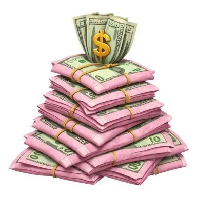 Falta dinero (color rosa) sticker