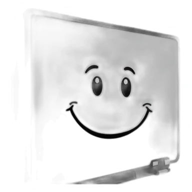happy dry erase board sticker