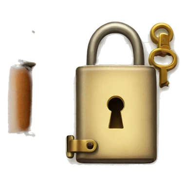 vintage diary with lock and key sticker