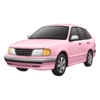 light pink car sticker