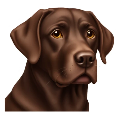 chocolate lab sticker