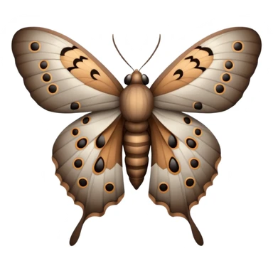 moth, different angle sticker