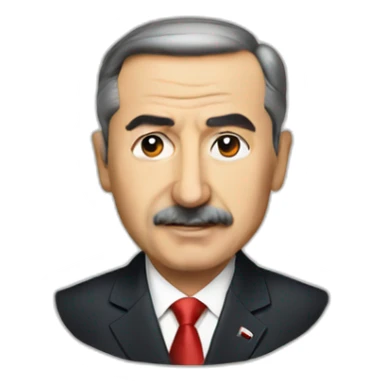 Turkish President with  calendar sticker
