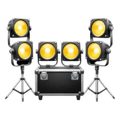 create a series of images for Theatre lighting equipment Inventory  sticker