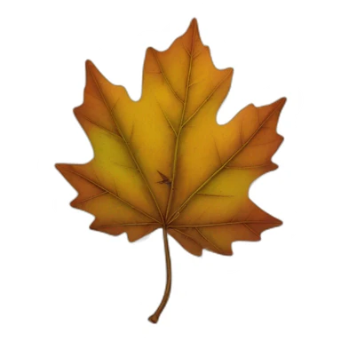 Castor sur une feuille d'érable sticker