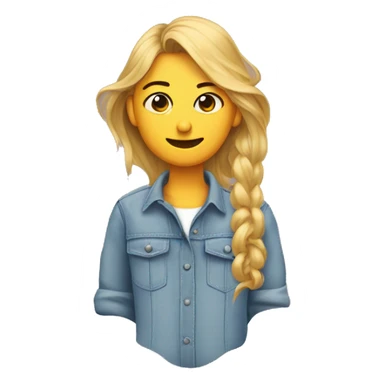 There should be and emoji of flared up nostrils person who is putting strand of hair behind the ears sticker