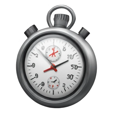 a cracked stopwatch sticker