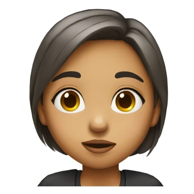 a girl throwing a kiss sticker