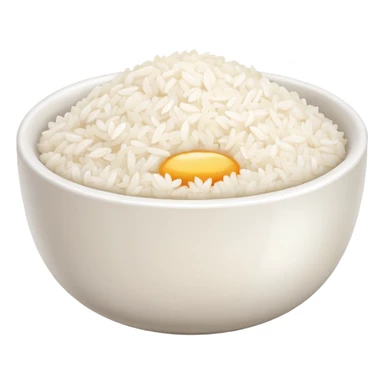  pure white rice, bowl is white sticker