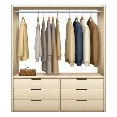 minimalist wardrobe sticker