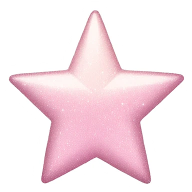 pale pink star sparkle sticker