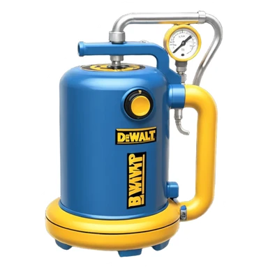 dewalt electric pancake air compressor tool, blue color sticker