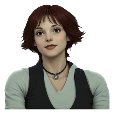 realistic portrait of a girl sticker