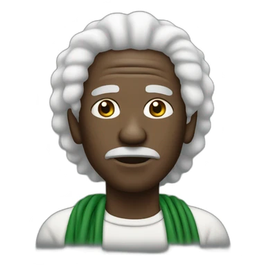 old black man with white rasta sticker