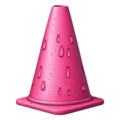 pink lava traffic cone sticker