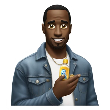 P diddy with a condom in his hand sticker
