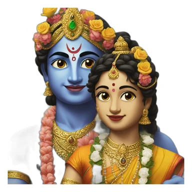 Radhe krishna  sticker