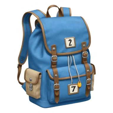 Blue backpack, Lost & Found Object. sticker