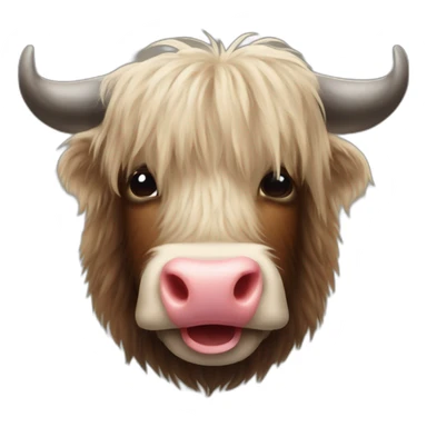 hairy coo tongue sticker