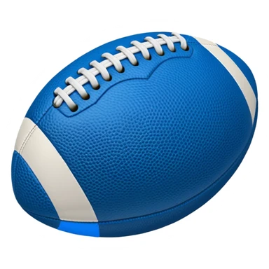 blue football ball sticker