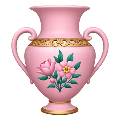 pink christmas porcelain with flowers  sticker