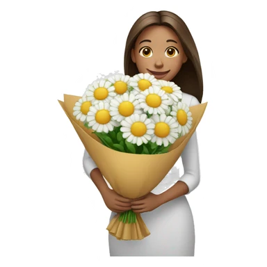 Giving a bouquet sticker
