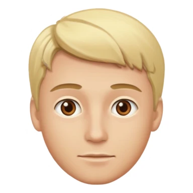 Blonde guy with brown eyes sticker