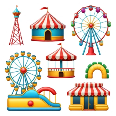 amusement park  games sticker