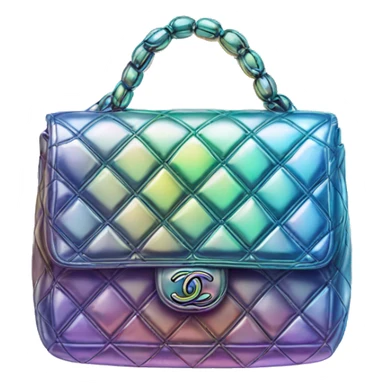 Iridescent Chanel bag sticker
