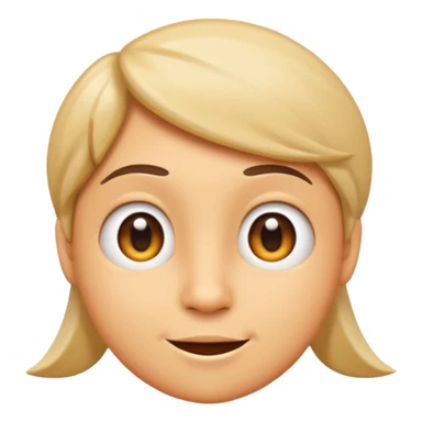 cartoonish figure with a prominent backside glancing sideways with a mischievous look, emoji style sticker