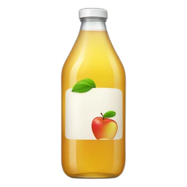 apple juice bottle sticker