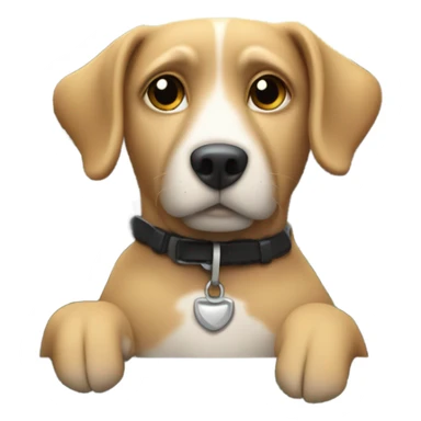 Dog driving a van sticker