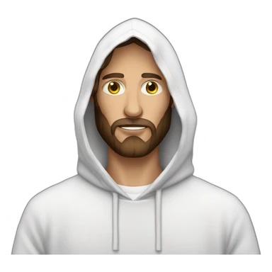 Jesus as a hacker with hoodie sticker