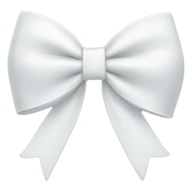White bow sticker