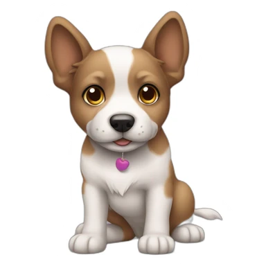 Chien avec un iphone 15 sticker