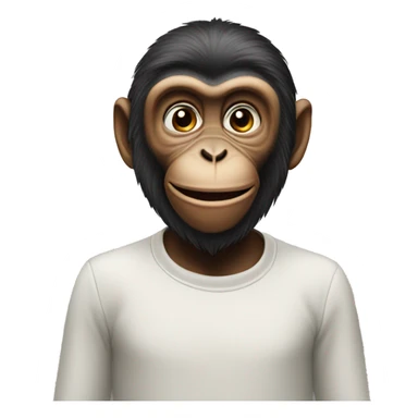 monkey show respect sticker