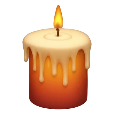 Candle melting fall vibes  sticker