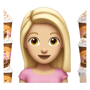 blonde white girl with tiara and dunkin cup sticker