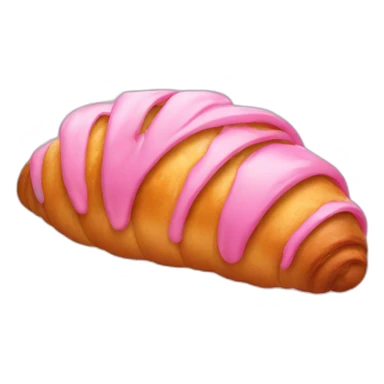 pink croissant sticker