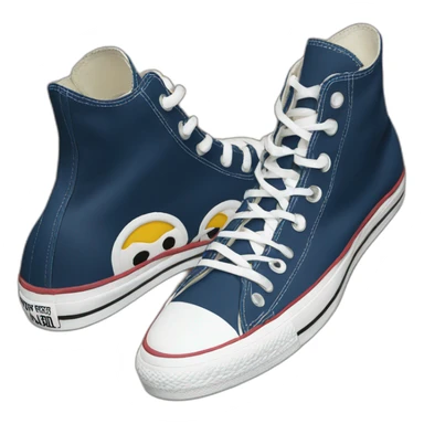 Chaussures converse noit sticker