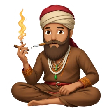 Hukka with khaat sticker