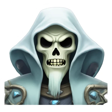 the lich adventure time emoji, angry face sticker