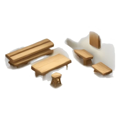scenography wood flat sticker