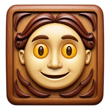 Wood carving sticker