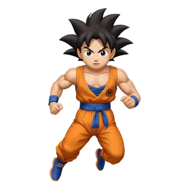 Goku run away  sticker