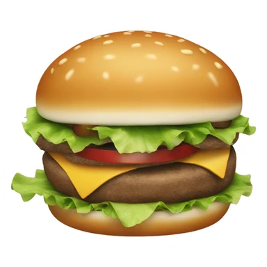 Hamburger having a swim  sticker