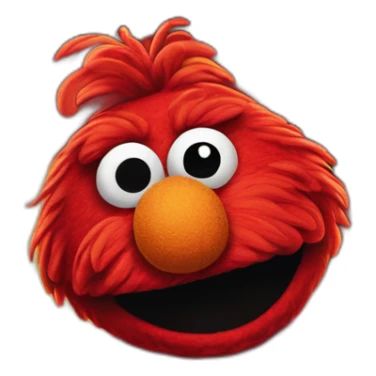 elmo-in-front-of-fire sticker