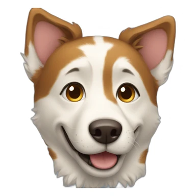 Laika dog smile sticker